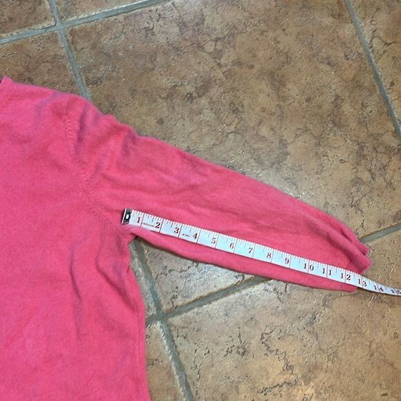 Precious Fibers Cashmere pink sweater size L - Picture 8 of 8